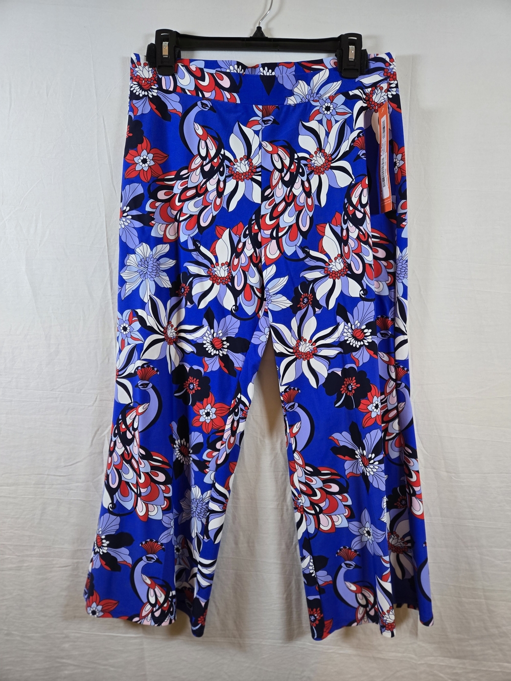 Jude Connally Trixie, Twirling Peacock Cropped Wide-Leg Pants